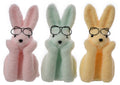 10" Flocked Thinking Bunny