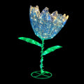 4 FT - LED Outdoor Blue Tulip Standing Flower - 500 L