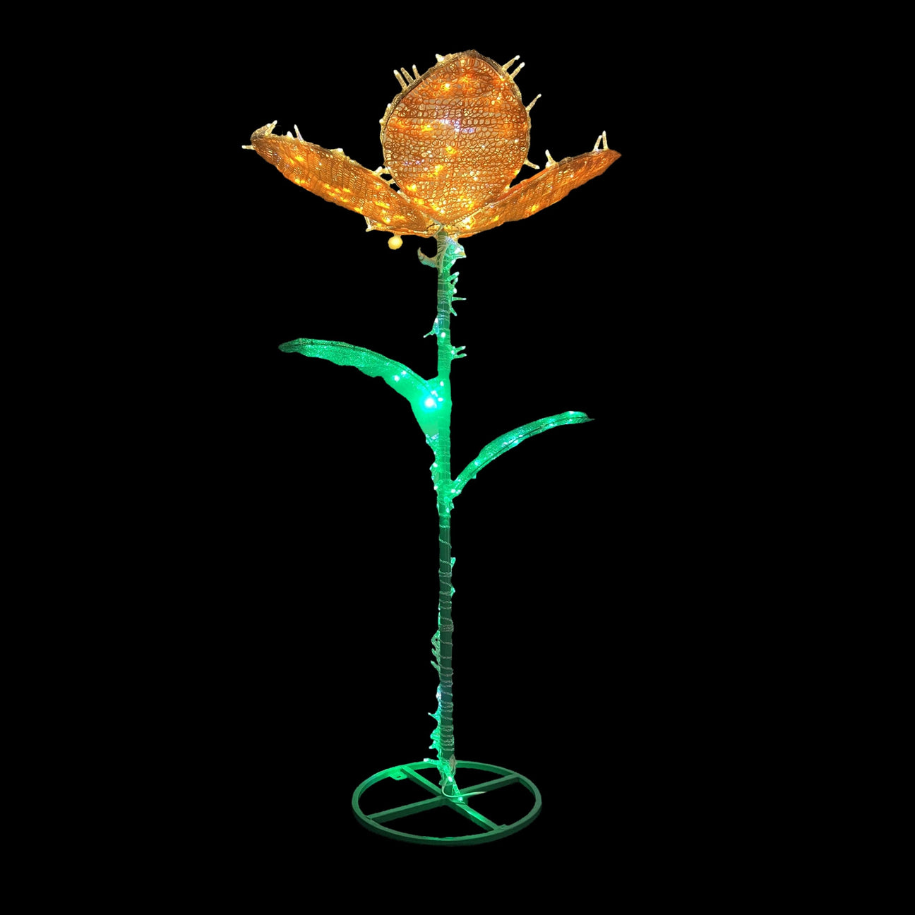 4' LED Outdoor Wild Standing Flower - 500 L