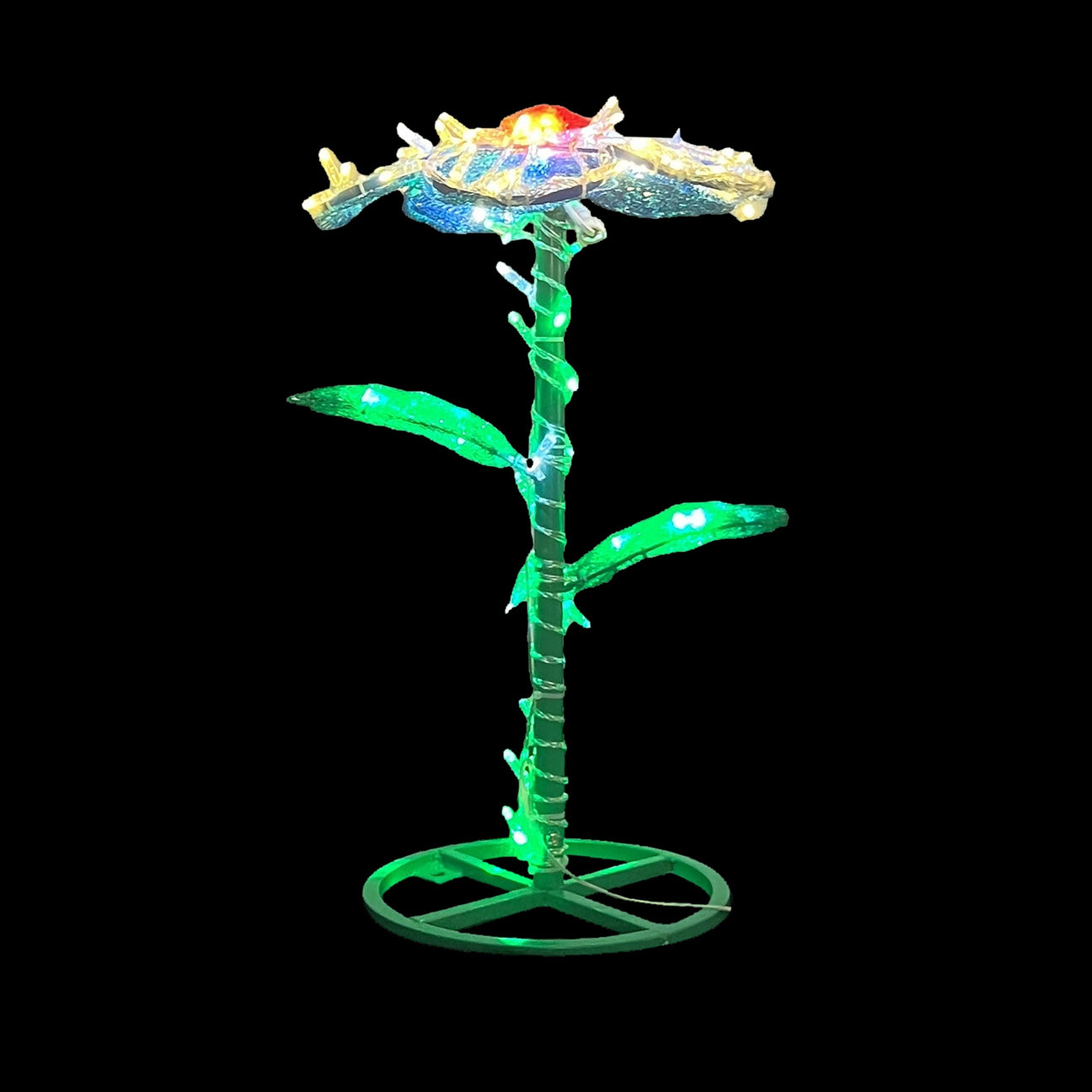 2 FT - LED BLUE GERANIUM-100 LED