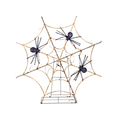 54" LED Spider Web With 3 Black Spiders
