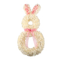 19" Hydrangea Bunny Wreath Cream