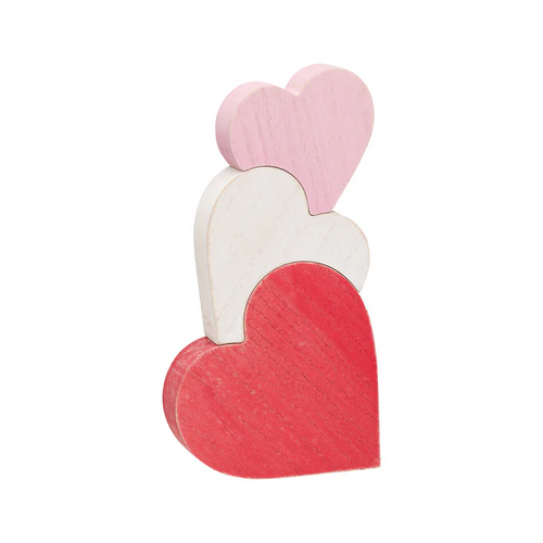 8.5" Stacked Heart Trio