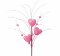 Cupid's Valentine 13" GLITTER HEART W/RAIN SPRAY