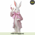 21" ROYAL RESIN FRENCH BUNNY W/COAT AND BIRD