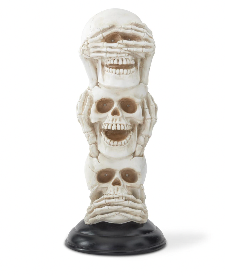23.5" Resin Three Stacked LED Skulls
