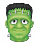 10"L x 7.25"H Metal Embossed Frankenstein Sign