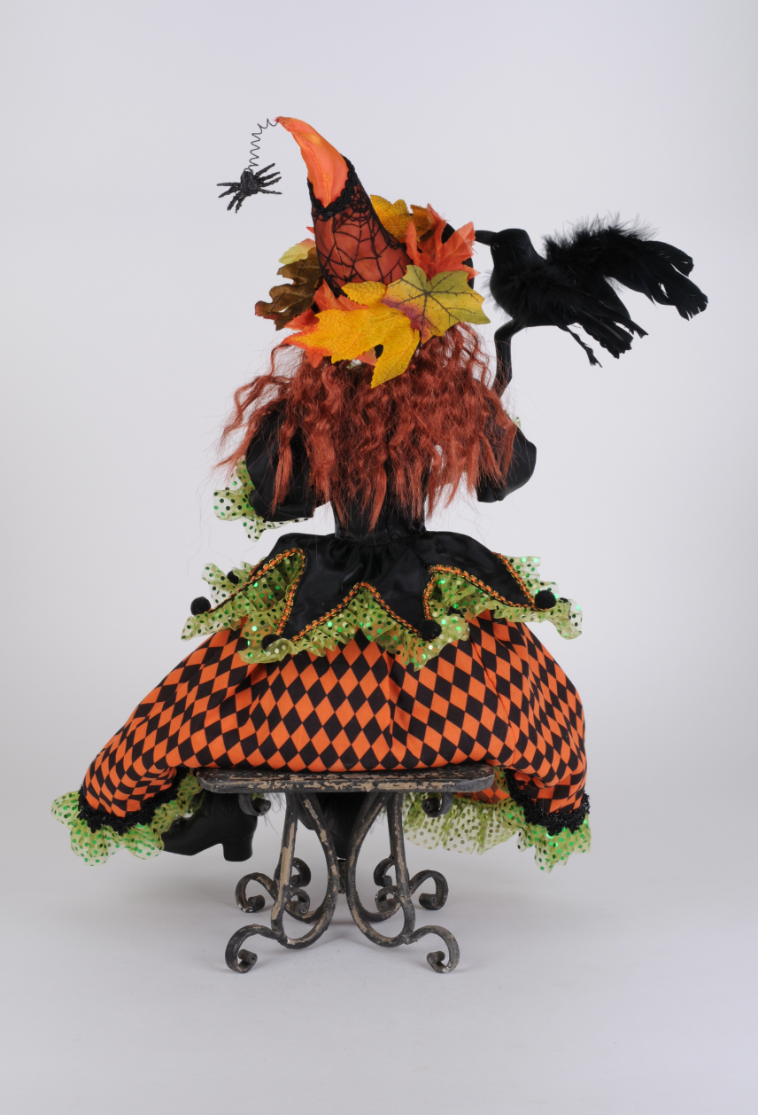 26" WHIMSY WENDY SITTING WITCH