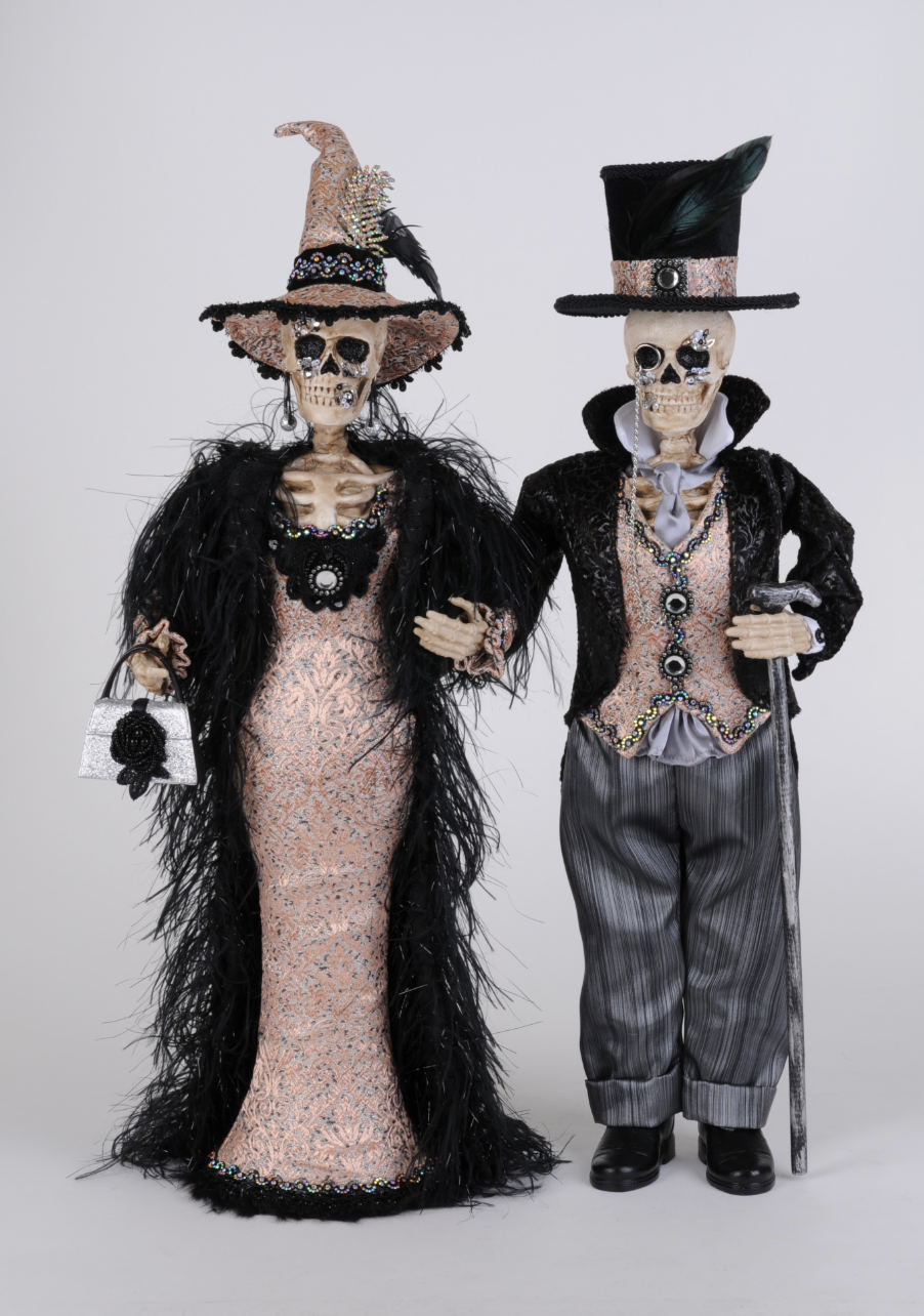 24" Harry & Lucy Skeleton Pair