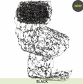 72" HALLOWEEN GLITTER NET GARLAND
