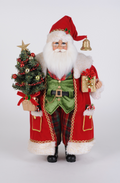 Christmas Carousel Collection - 19" Lighted Christmas Traditions Santa