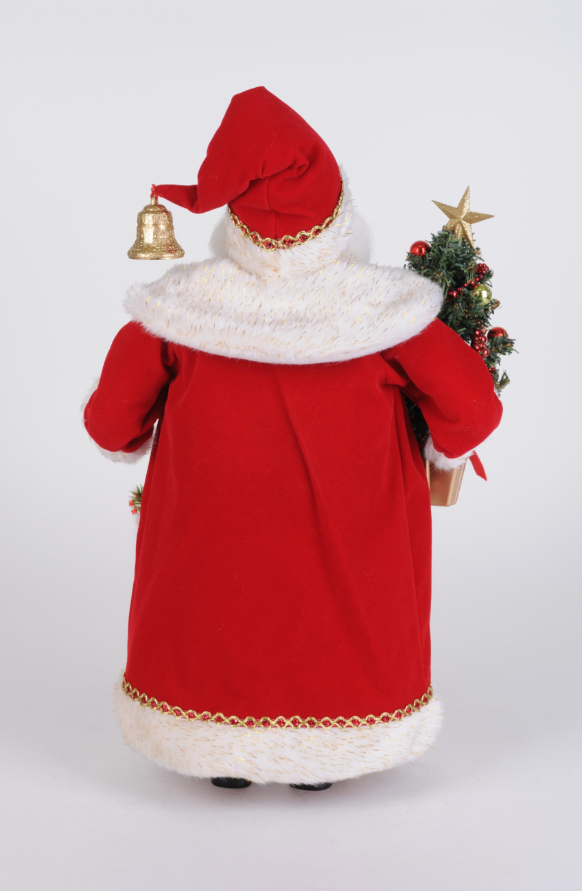 Christmas Carousel Collection - 19" Lighted Christmas Traditions Santa
