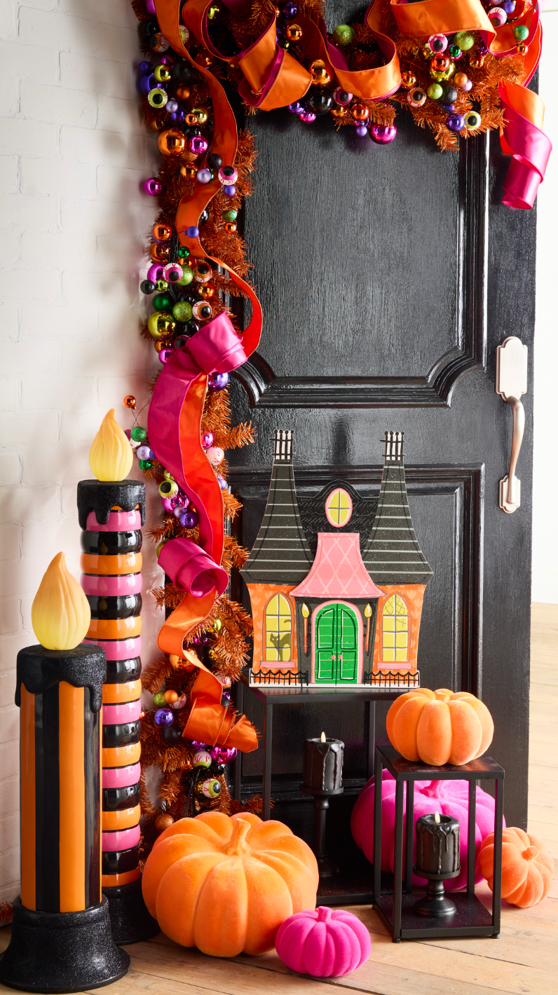 Halloween Carnival - 12" FLOCKED PUMPKIN