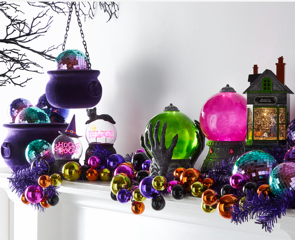 Halloween Carnival - 10.5" Spooky Witch in Lighted Haunted Water Apothecary