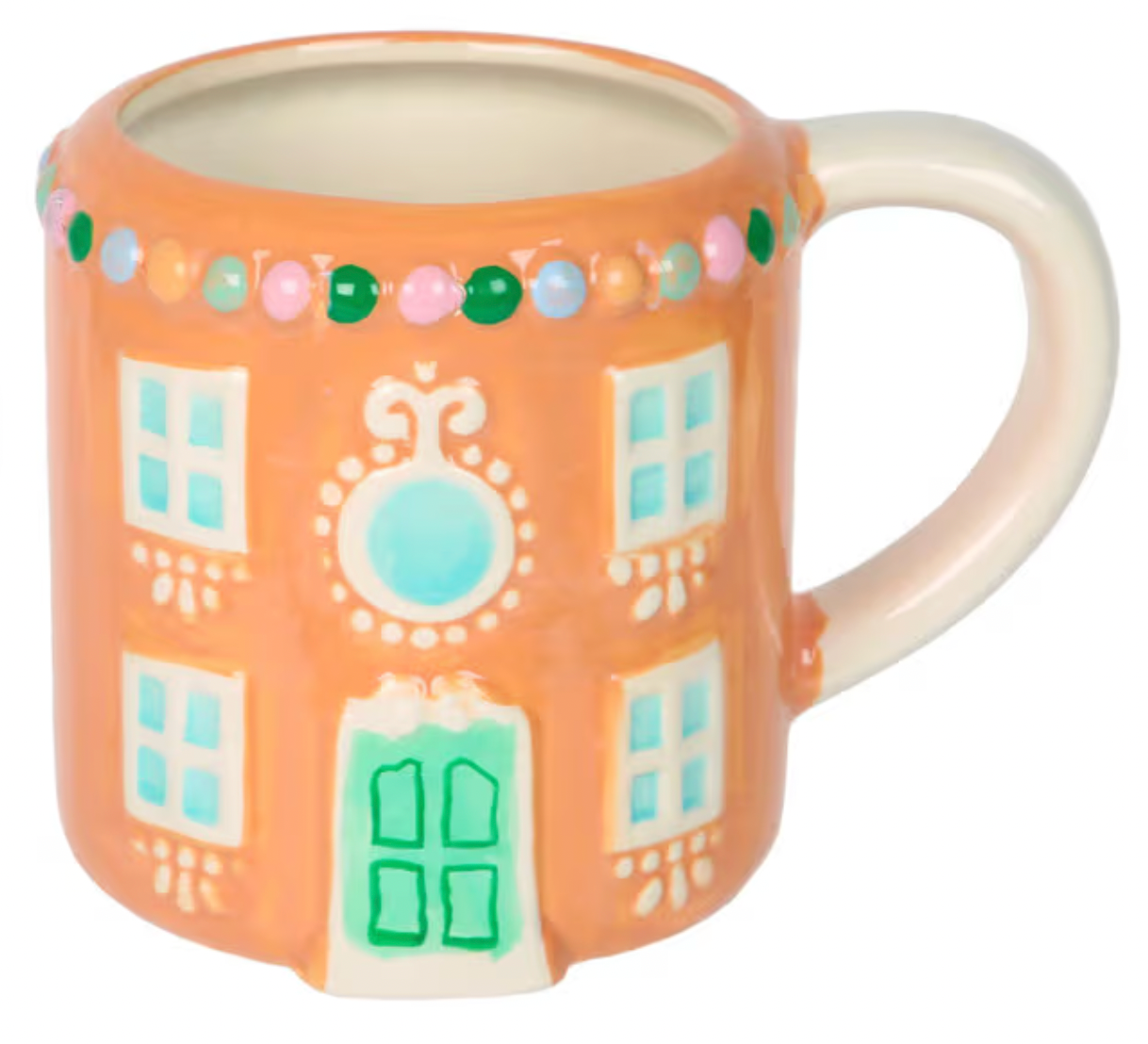 Ceramic Gingerbread House Coffee Mug
