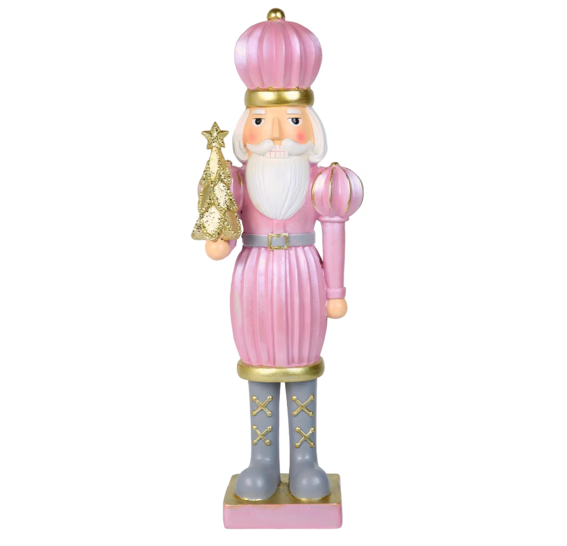 18" Pinkmas Nutcracker Figurine