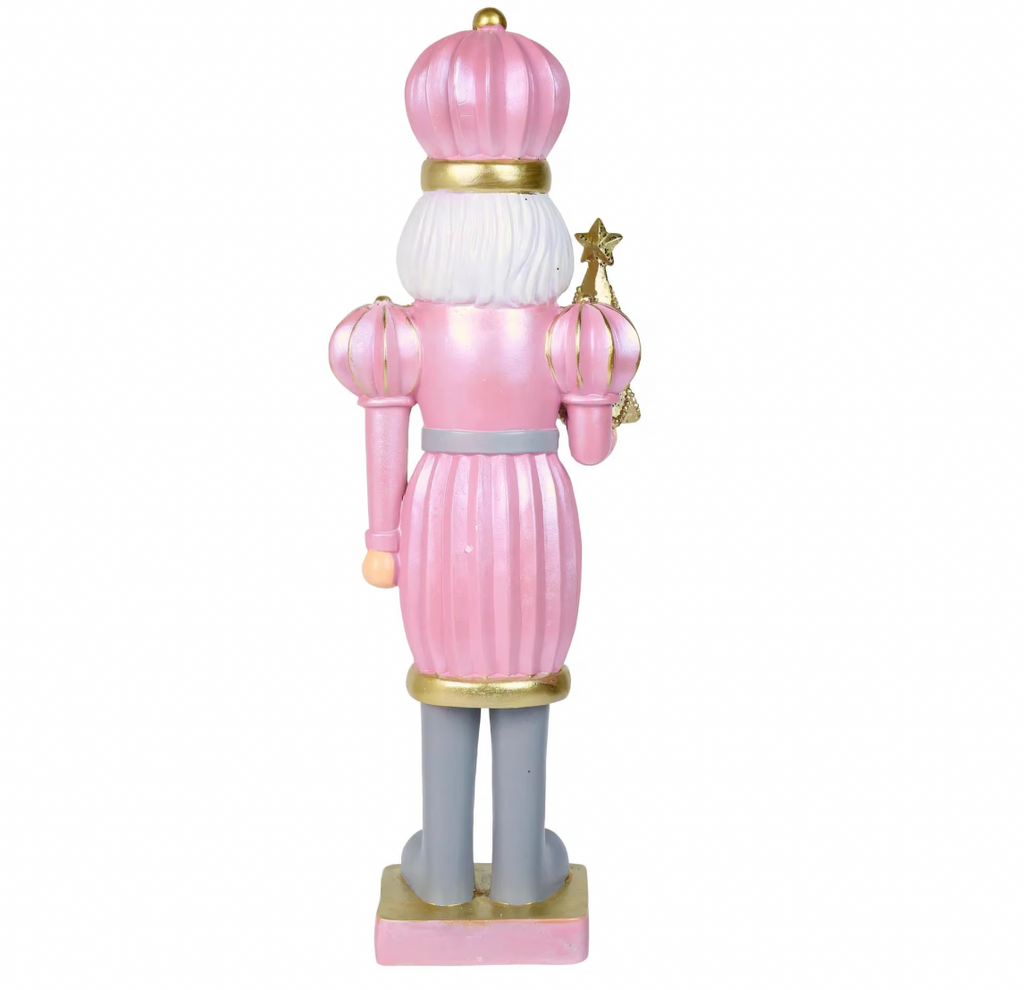 18" Pinkmas Nutcracker Figurine