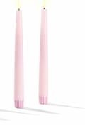 Valentine's Day - 11" Pink Flameless Taper Candle - SET OF 2