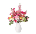 20" Pink Flower Arrangement in Magnesia Vase