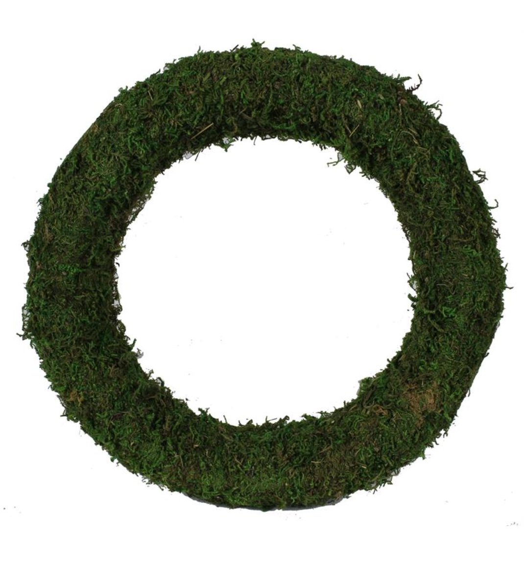 12"W X 2.25" THICK MOSS WREATH