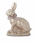 9" Resin Gold Easter Bunny with Bow