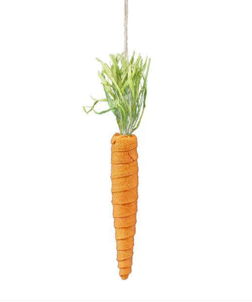12.5" BURLAP CARROT