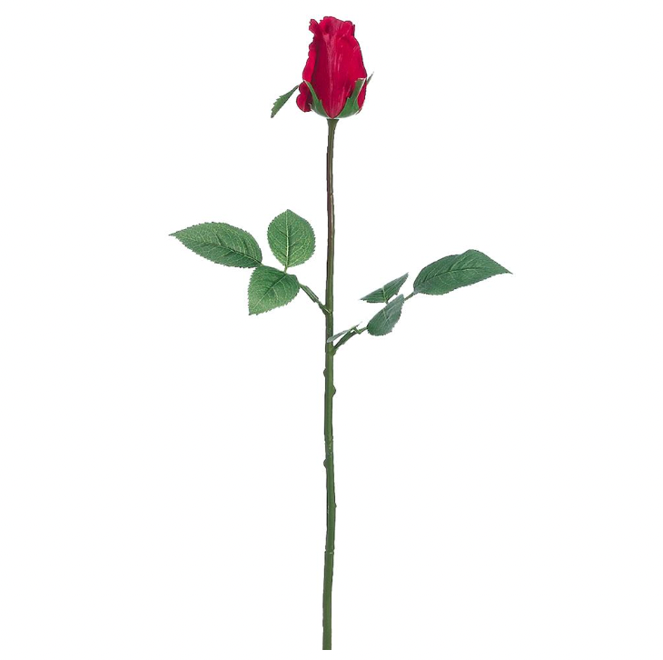 23.5" Red Rose Bud Spray