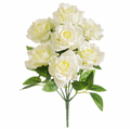 11" Rose Bush - White