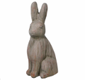 14" Terracotta Bunny Garden Figurine