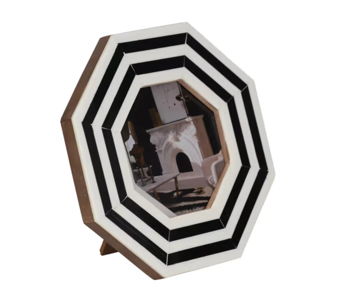 4x4 Striped Octagon Picture Frame