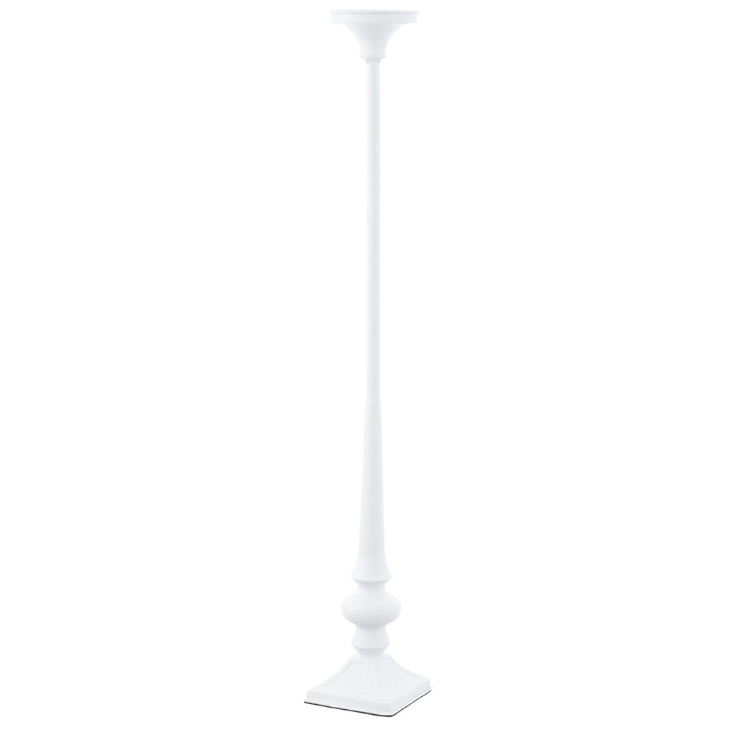 31.5" White Metal Candle Holder