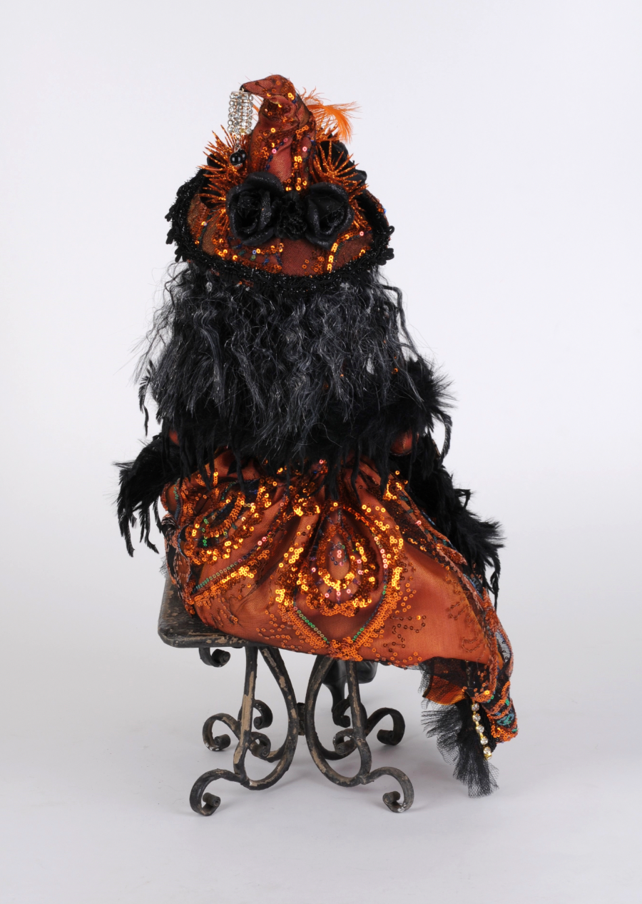 26" Wine Elegance Sitting Witch