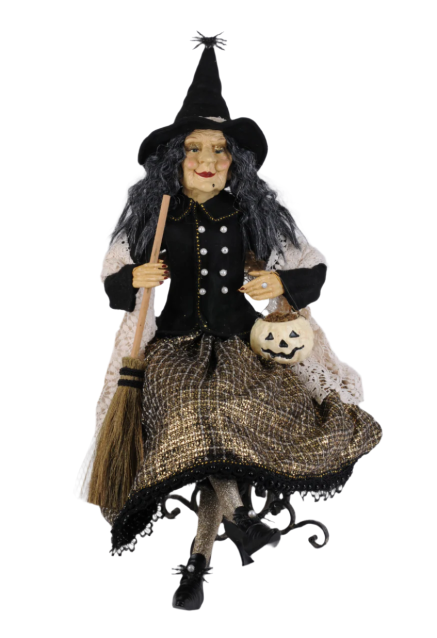 26" Woven Gold Witch