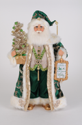 Christmas Carousel Collection - 19" Jade Elegance Santa
