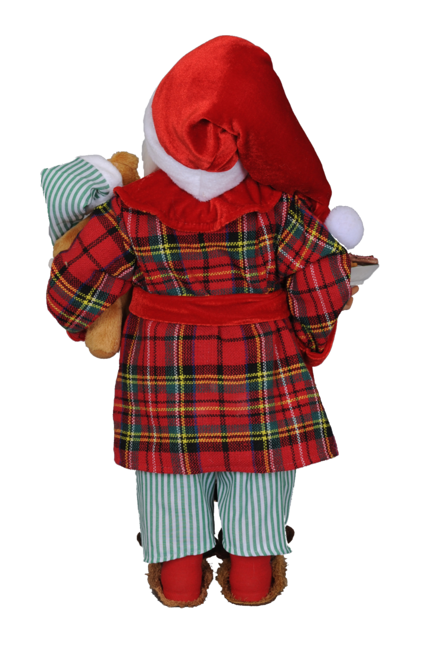 Santa's Sweet Shoppe Collection - 17" Milk & Cookies Santa