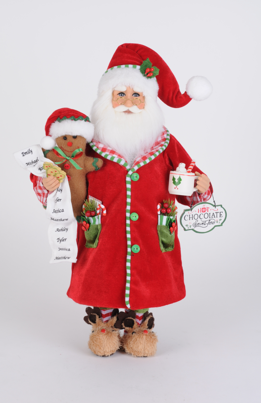 17" Hot Chocolate Santa