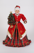 Christmas Carousel Collection - Lighted 20" Traditional Mrs. Claus