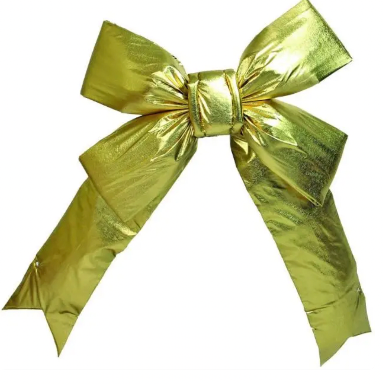 Christmas Carousel Collection - 24" Structural Bow - Gold - INDOOR / OUTDOOR