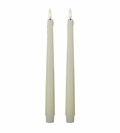 Christmas Carousel Collection - 11.5 Inch Cream LED Drip Taper Candles
