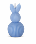 6.25" Blue Accordion LED Bunny Candle with Timer