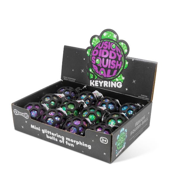 SCRUNCHEMS FUSION SQUISH BALL KEYCHAIN