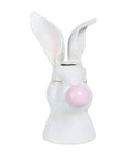 13" Resin Bunny Blowing Bubble Vase