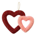 Cupid's Valentine - 9" Double Heart Ornament