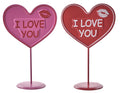Valentine's Day - 8.5" METAL LOVE YOU TABLE TOP SIGN