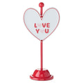 Valentine's Day - 7" Metal Love You Heart Tabletop Sign