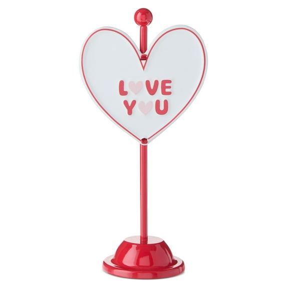 Valentine's Day - 7" Metal Love You Heart Tabletop Sign