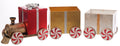 Christmas Carousel Collection - 44" Peppermint Metal Box Train