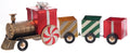Christmas Carousel Collection - 30" Peppermint Metal Box Train