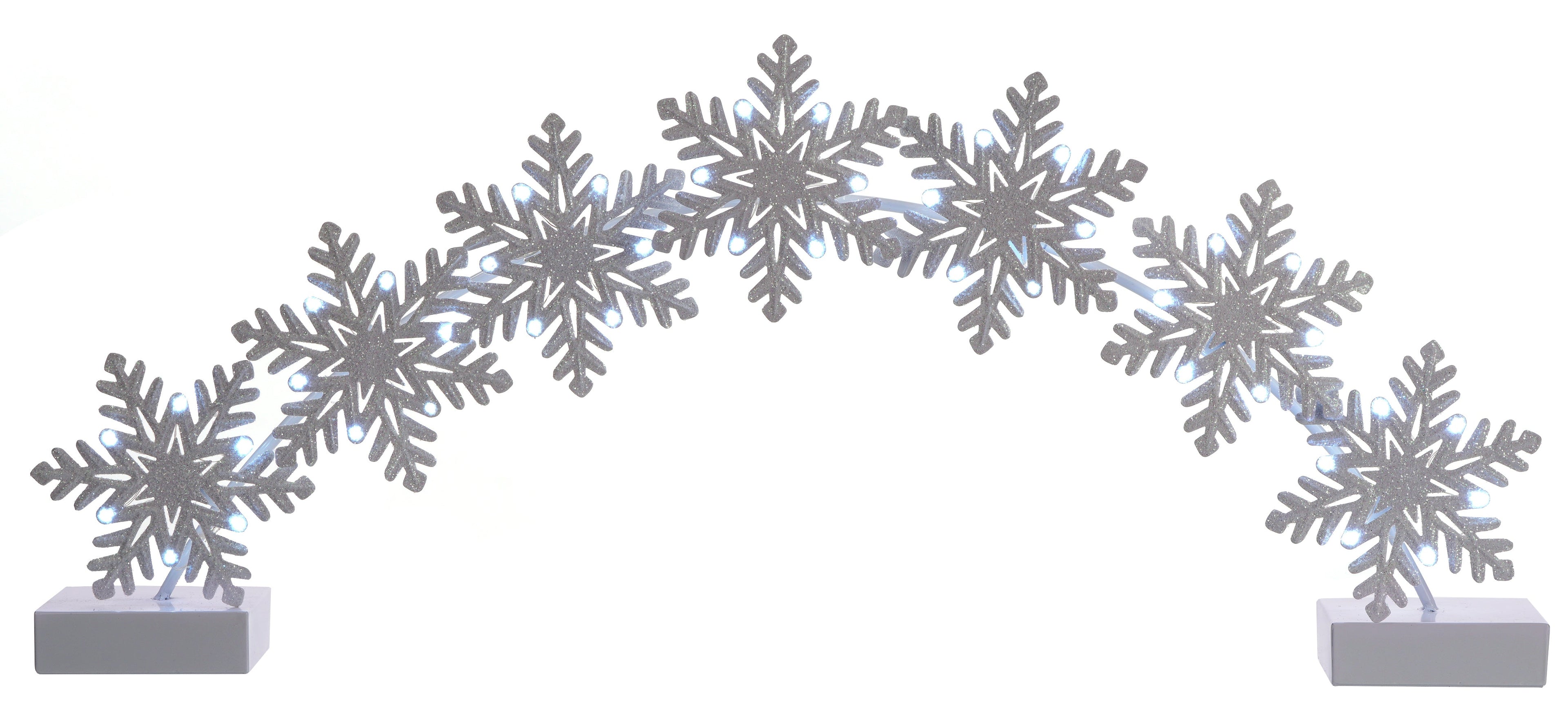 Santa's Sweet Shoppe Collection - 38" Metal Snowflake Mantel Arch