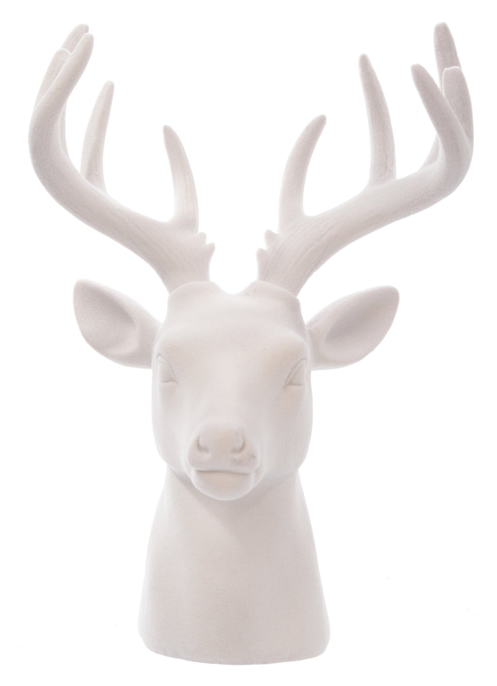 Christmas Carousel Collection - 11" Flocked Deer Head